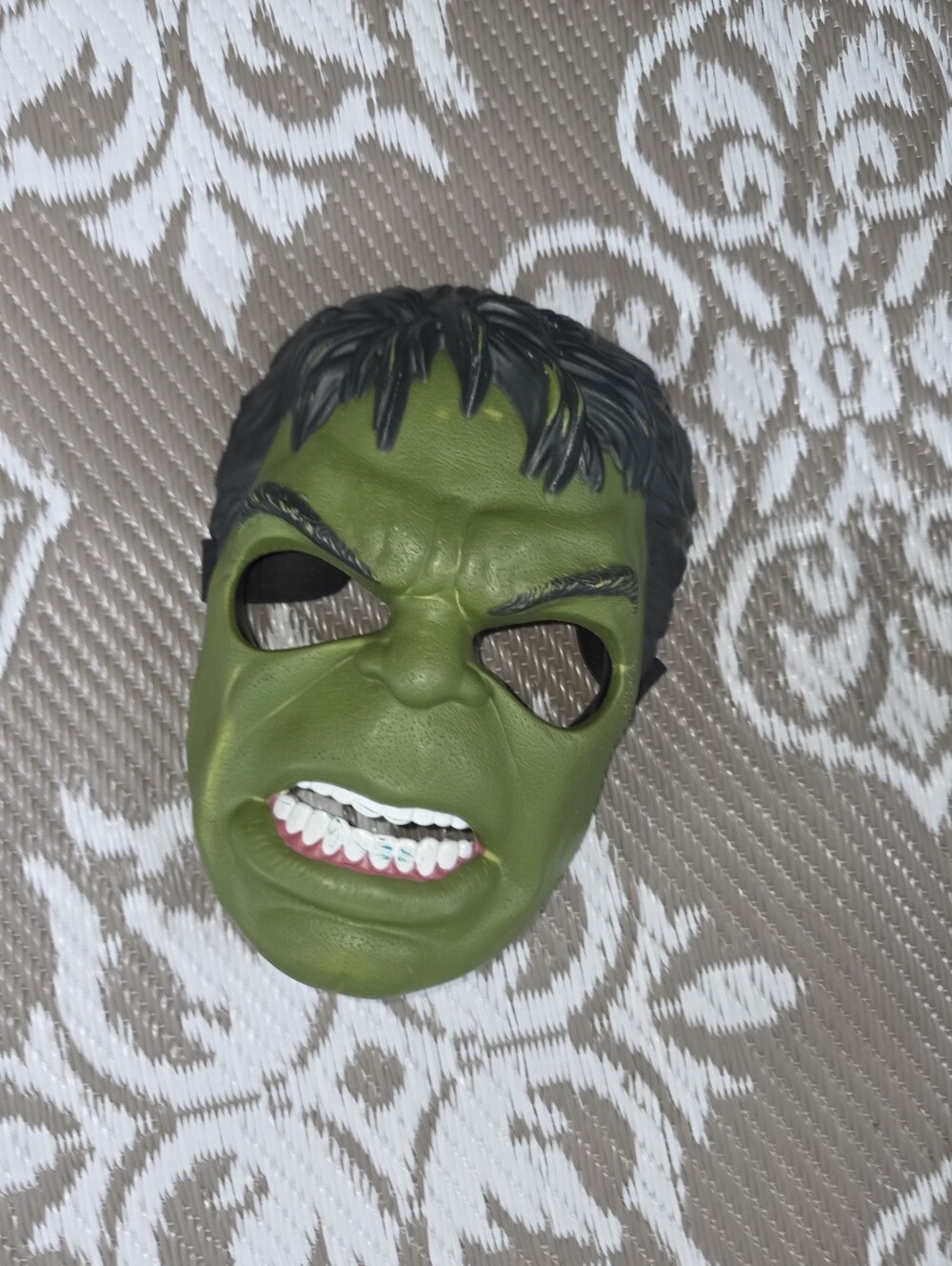 Hulk Face Mask on Fabric